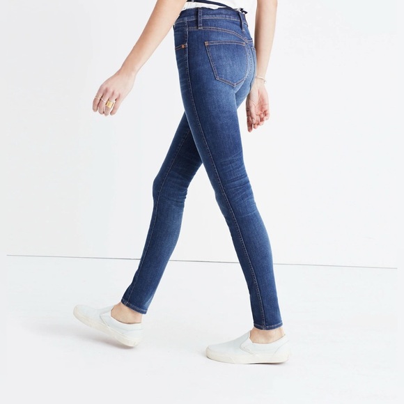 Madewell Blue Skinny Jeans High-Rise Stretch *tall - Picture 1 of 5